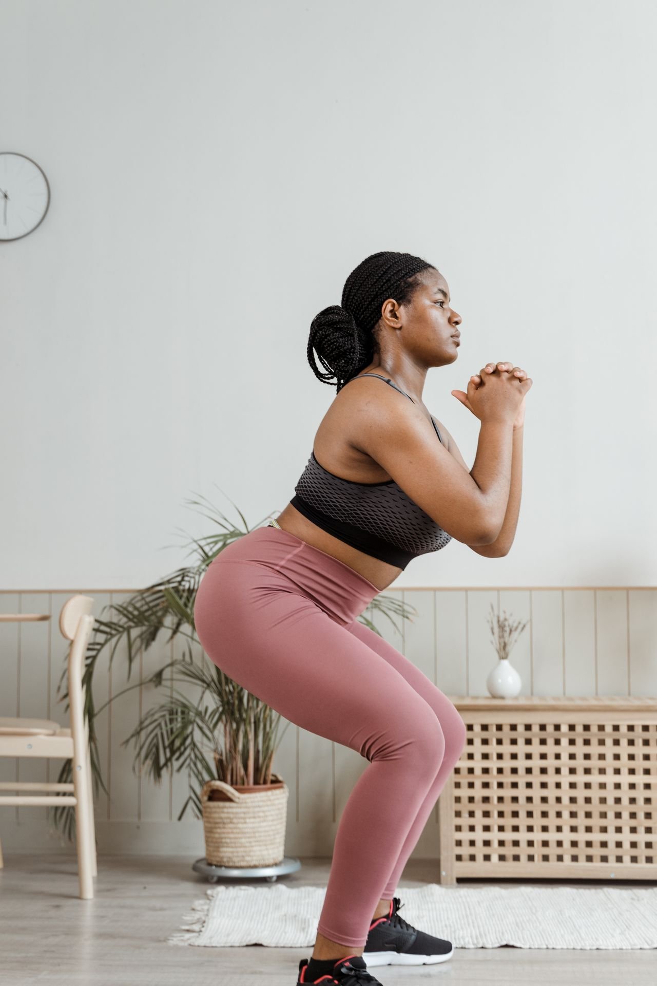 A mother exercising with strength and confidence