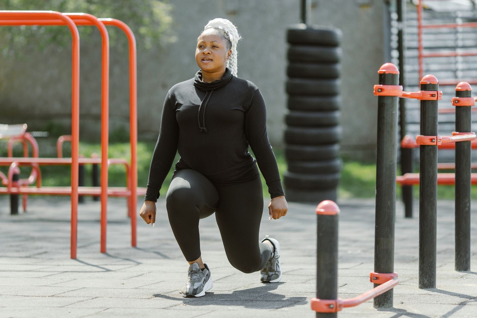 A mother standing tall with visible confidence